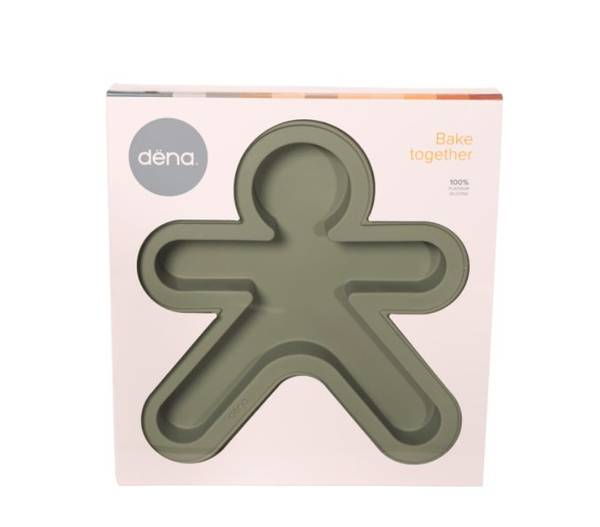 Figure baking form - sage green